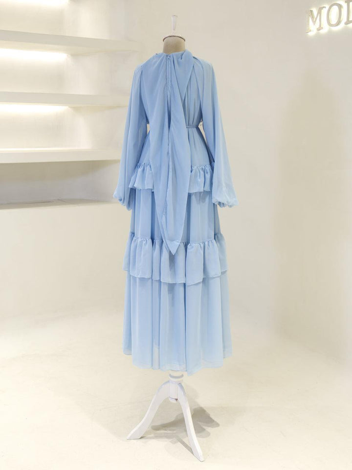 tesettur-abiye-Meli Tesettür Elbise-ModaZehrada