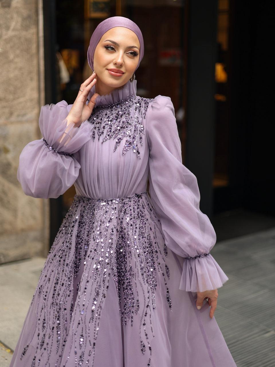 Haute Couture Hijab Evening Dresses ModaZehrada