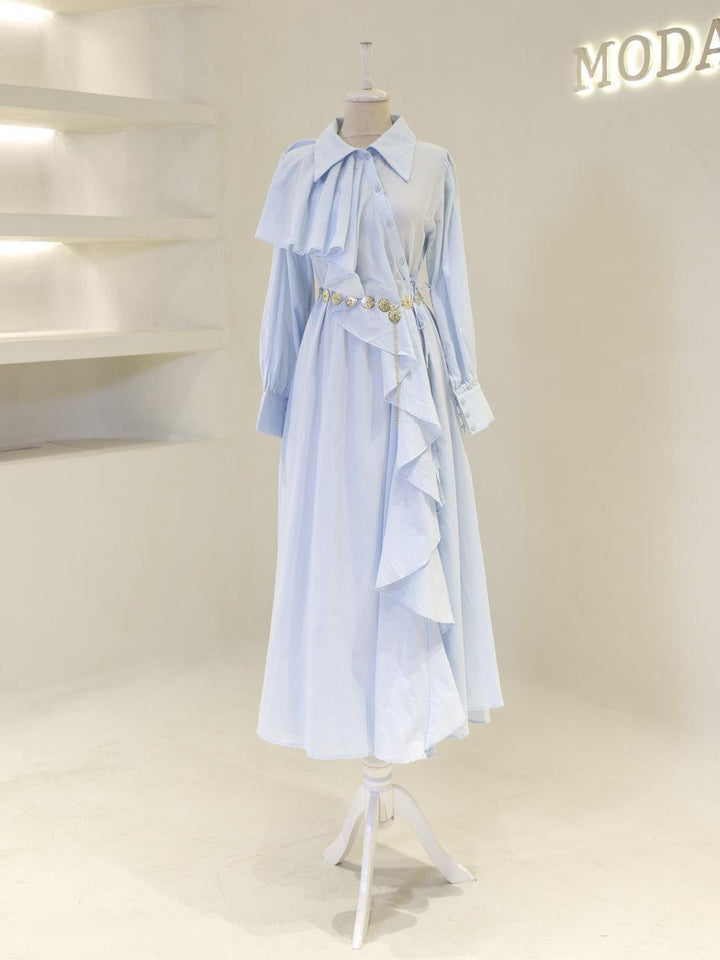 tesettur-abiye-Olivine Tesettür Elbise-ModaZehrada