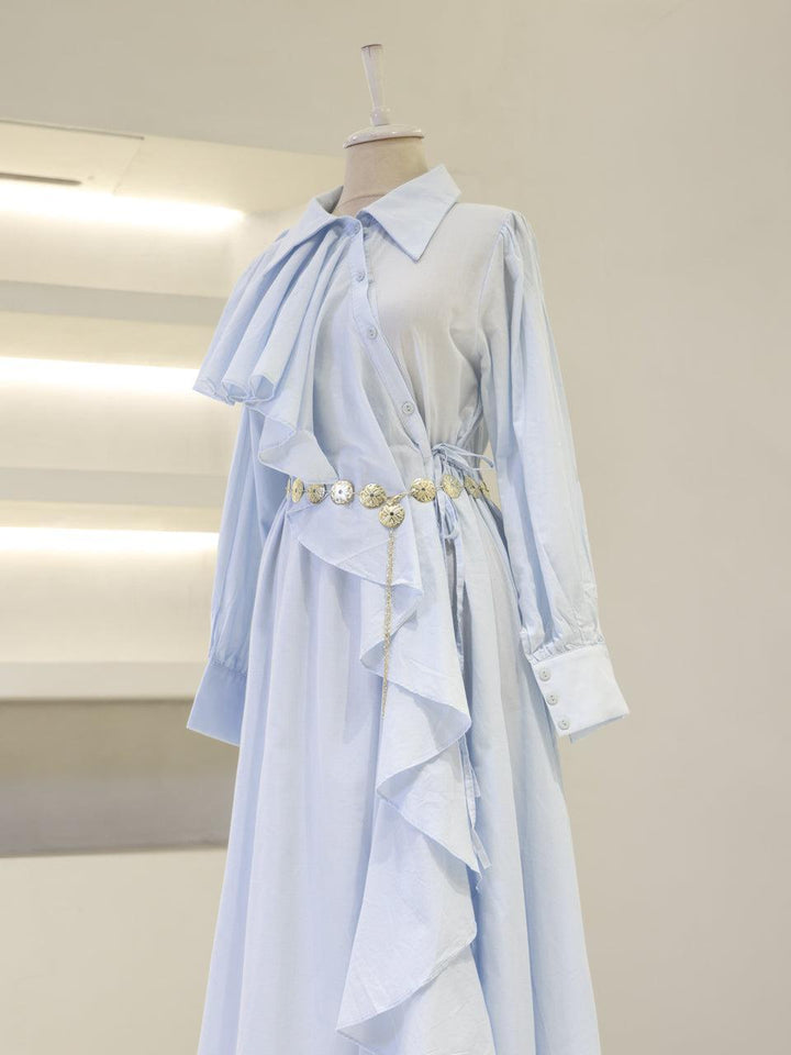 tesettur-abiye-Olivine Tesettür Elbise-ModaZehrada