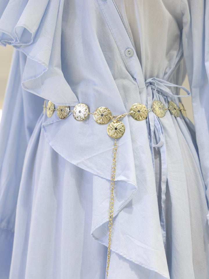 tesettur-abiye-Olivine Tesettür Elbise-ModaZehrada