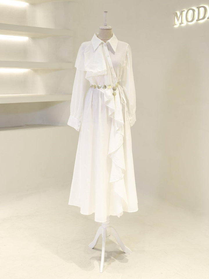 tesettur-abiye-Olivine Tesettür Elbise-ModaZehrada