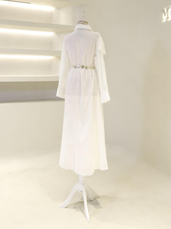 tesettur-abiye-Olivine Tesettür Elbise-ModaZehrada