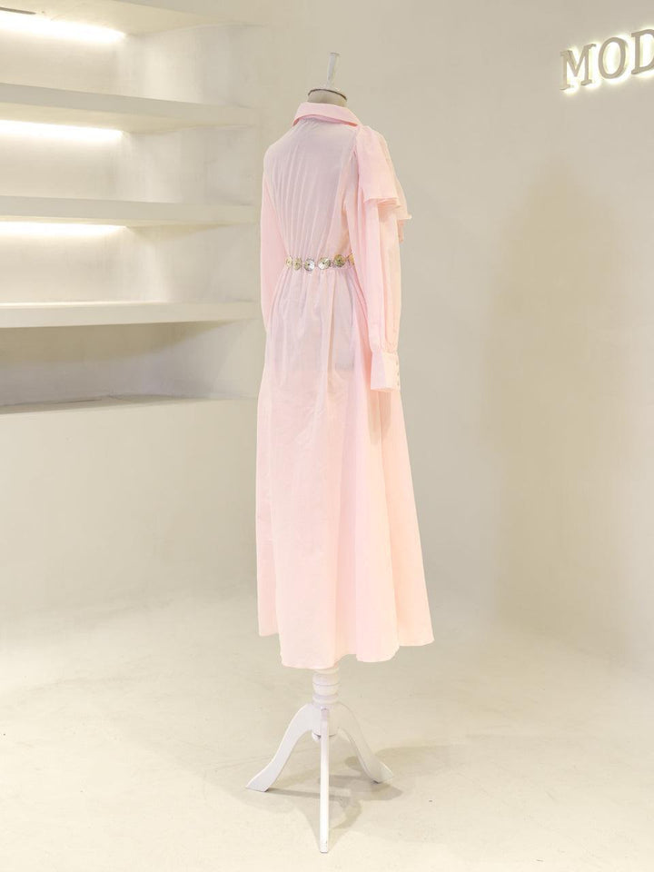 tesettur-abiye-Olivine Tesettür Elbise-ModaZehrada