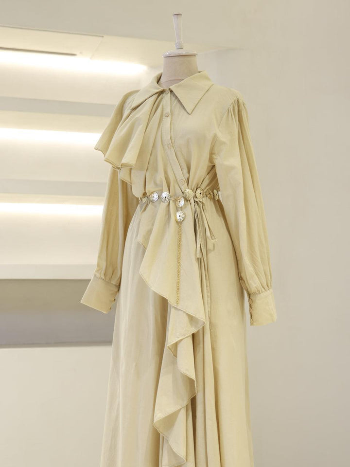 tesettur-abiye-Olivine Tesettür Elbise-ModaZehrada