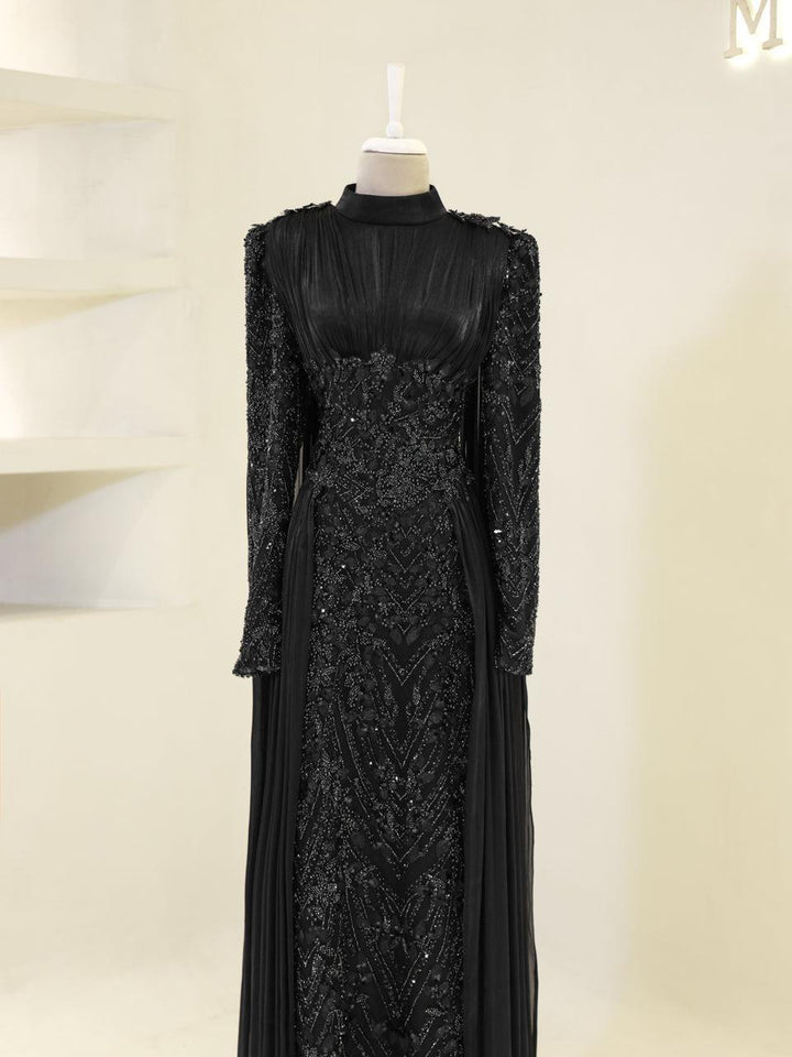 Orlena Islamic Evening Dress Navy Blue / 48 Orlena Islamic Evening Dress Navy Blue / 48