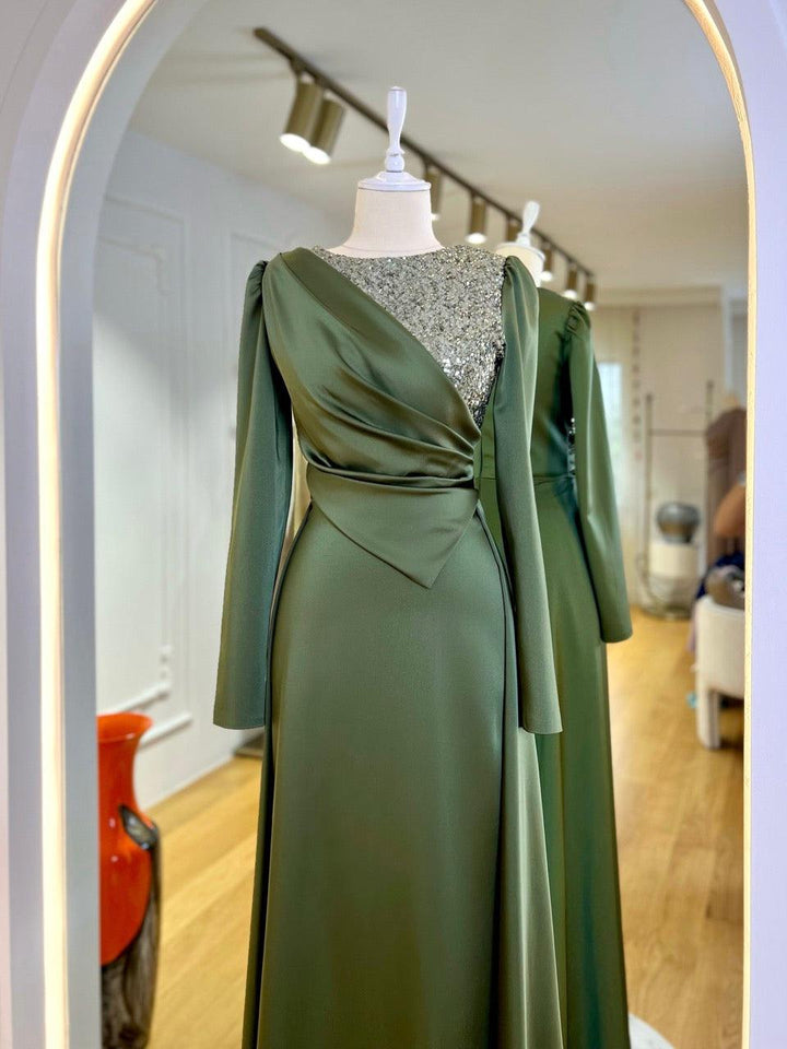 Rozary Islamic Evening Dress ModaZehrada Rozary Islamic Evening Dress ModaZehrada
