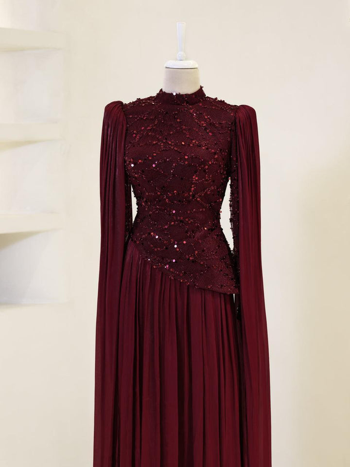 tesettur evening dress Couture Giana Tesettr Modest Evening Dress  Merhaba Boutique