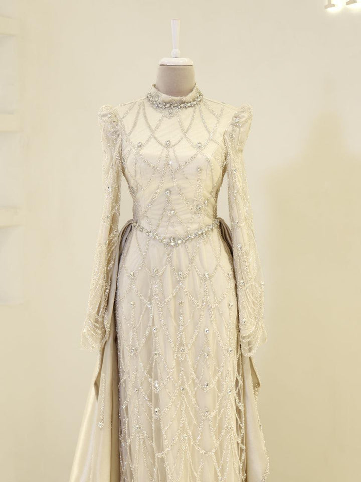 sanem white dress Sanem Islamic Evening Dress – ModaZehrada