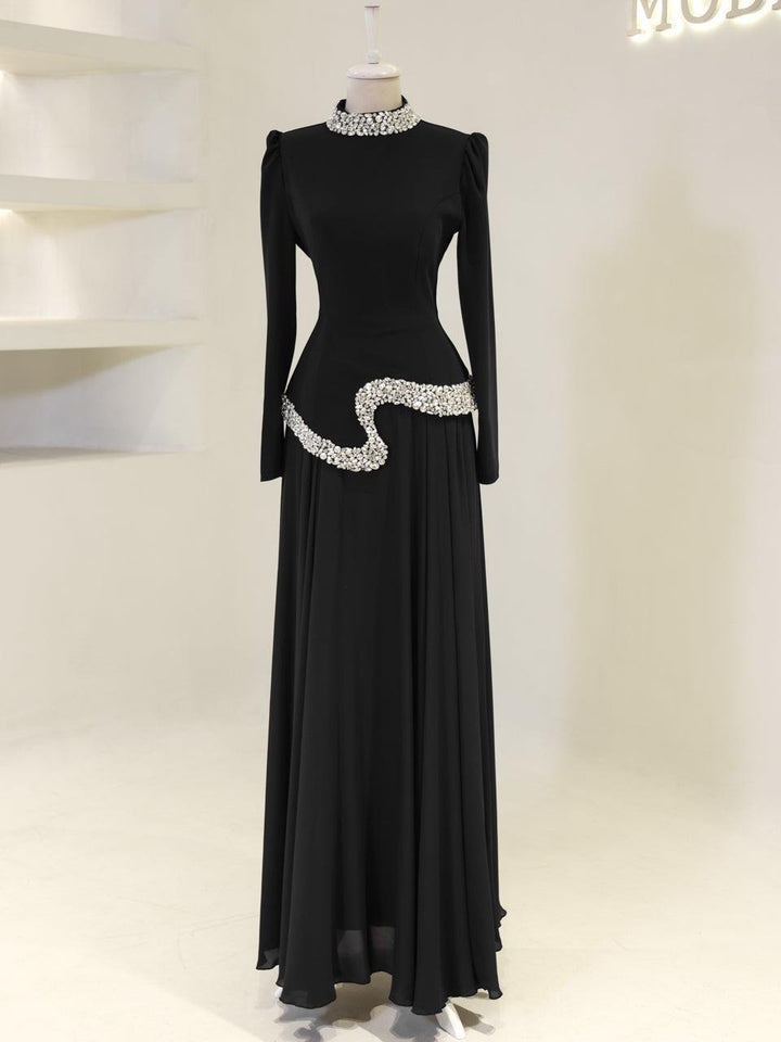 Tarde Islamic Evening Dress Black / 38 Tarde Islamic Evening Dress Black / 38