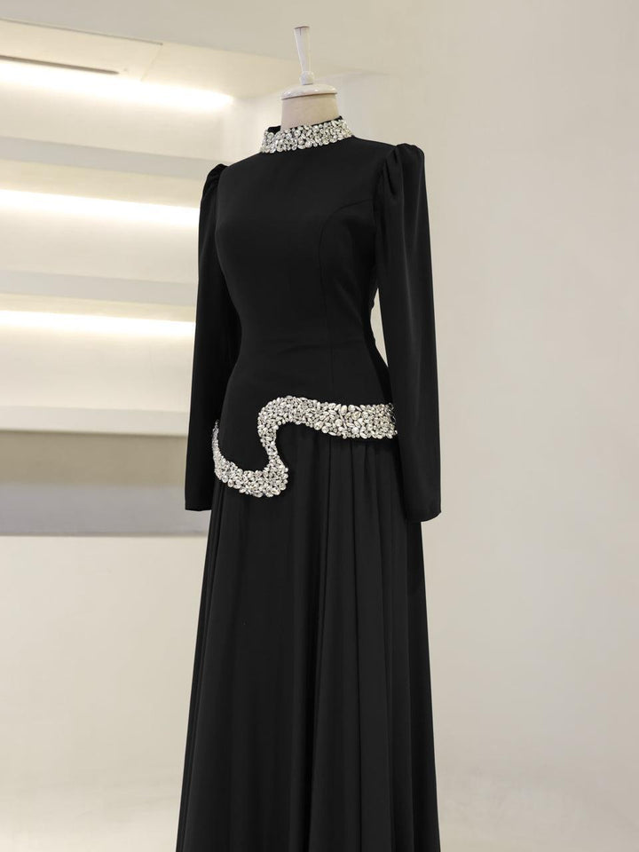 Tarde Islamic Evening Dress Black / 38 Tarde Islamic Evening Dress Black / 38