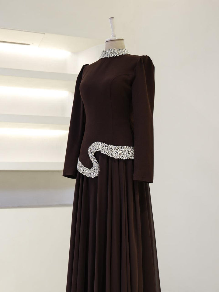 tesettur evening dress Couture Kylan Tesettr Modest Evening Dress Merhaba Boutique