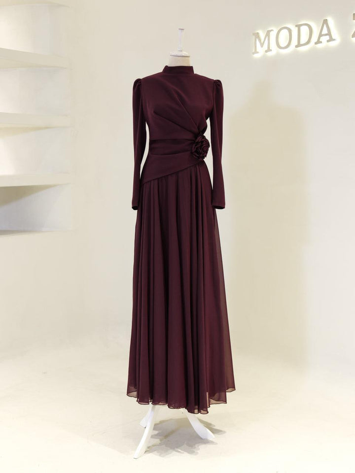 Velisse Islamic Evening Dress Coffee / 38